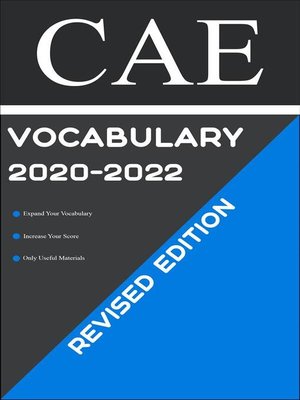 cover image of CAE Test Vocabulary 2020